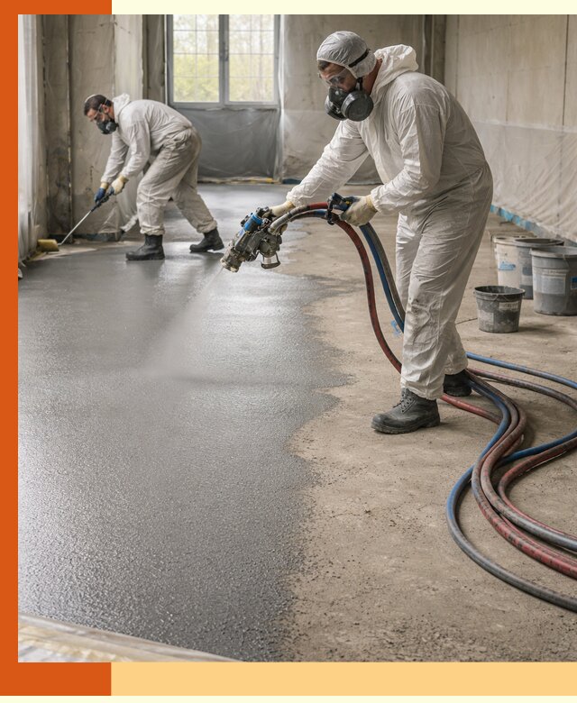 Гидроизоляция полимочевиной полов и конструкций в Белогорске