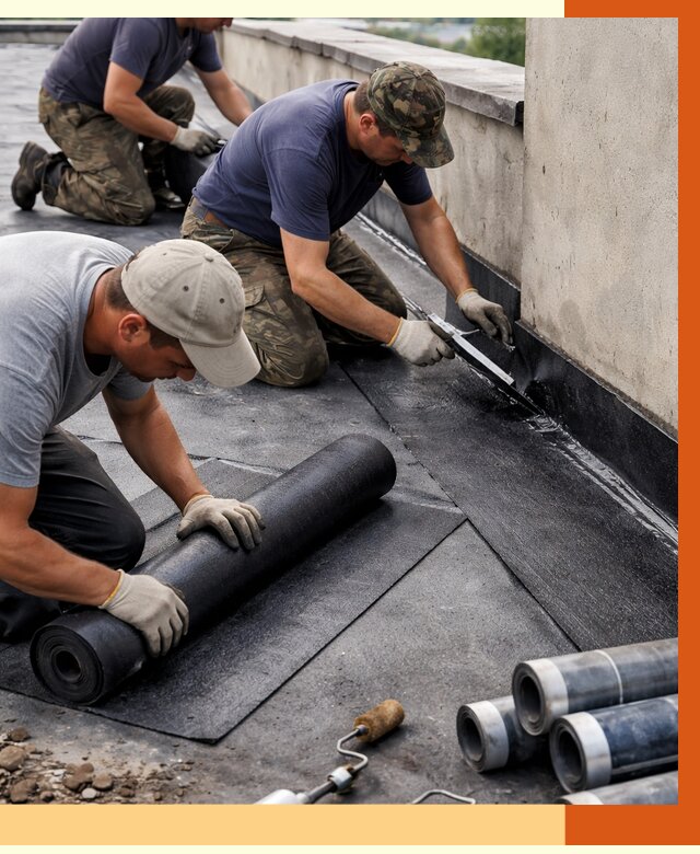 Гидроизоляция кровли в Белогорске от 4591 руб. — профессиональная гидроизоляция крыши | ТепломастерБгк