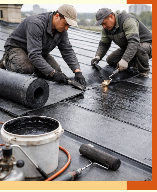 Гидроизоляция фальцевой кровли в Белогорске от 7652 руб. под ключ | ТепломастерБгк