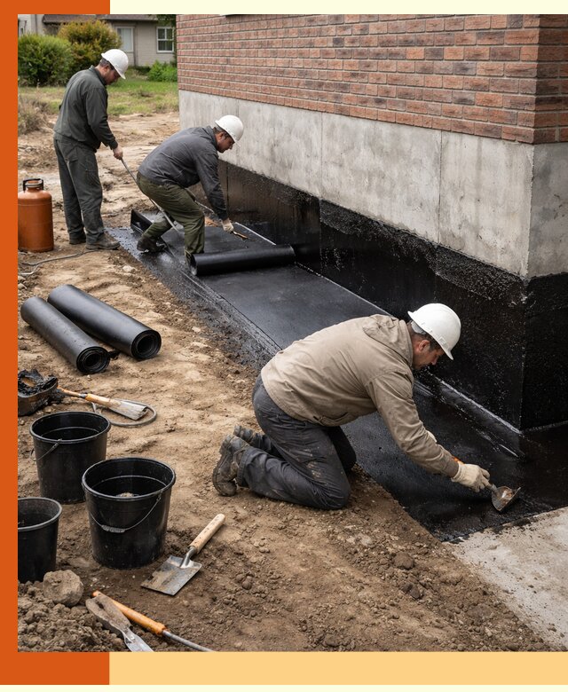 Гидроизоляция фундамента в Белогорске: надежная защита строений