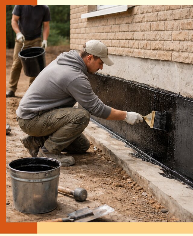 Гидроизоляция цоколя домов и зданий в Белогорске эффективными методами