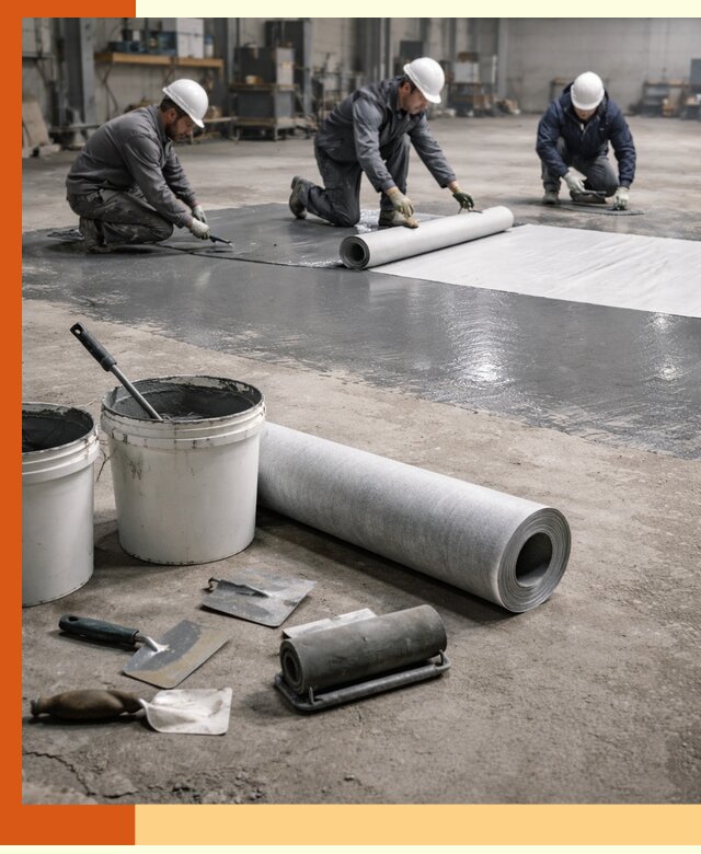 Гидроизоляция промышленного пола в Белогорске — защита и долговечность