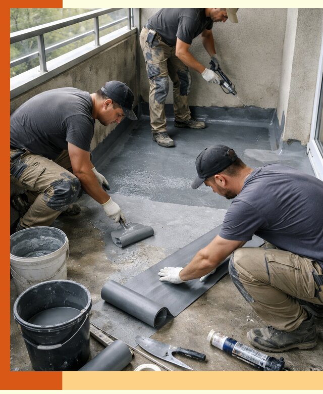 Гидроизоляция балкона в Белогорске: надежная защита от протечек