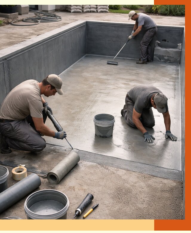 Профессиональная гидроизоляция бассейна в Белогорске от 6631 руб. за м2 | ТепломастерБгк