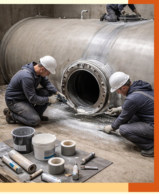 Гидроизоляция резервуара с топливом в Белогорске от 76515 руб. под ключ | ТепломастерБгк