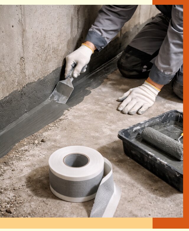 Гидроизоляция швов и герметизация стыков в Белогорске от 1275 руб. | ТепломастерБгк