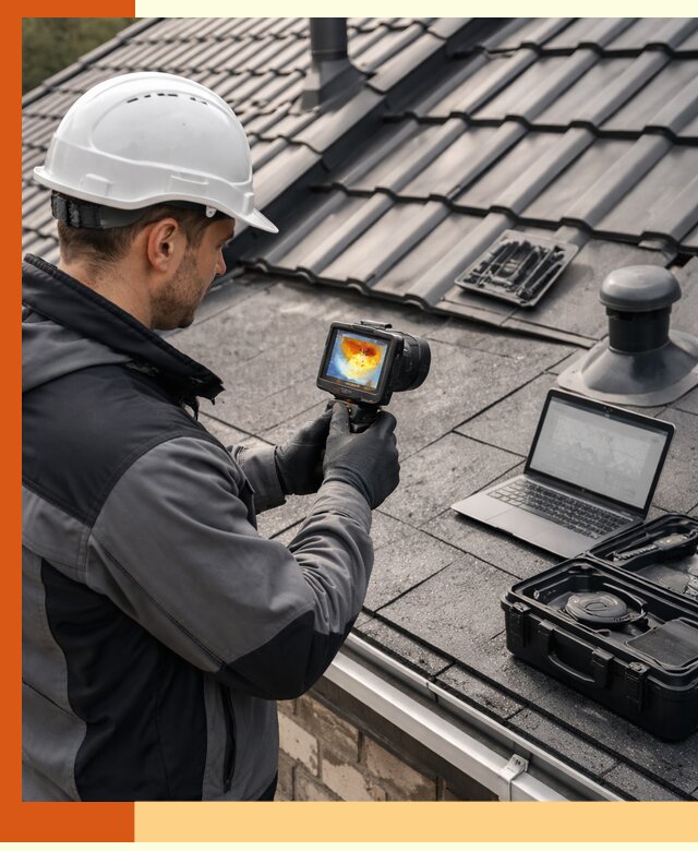 Тепловизионное обследование кровли в Белогорске для выявления дефектов