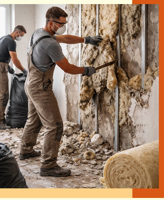 Демонтаж старого утеплителя в Белогорске от 3571 руб. — работы под ключ | ТепломастерБгк