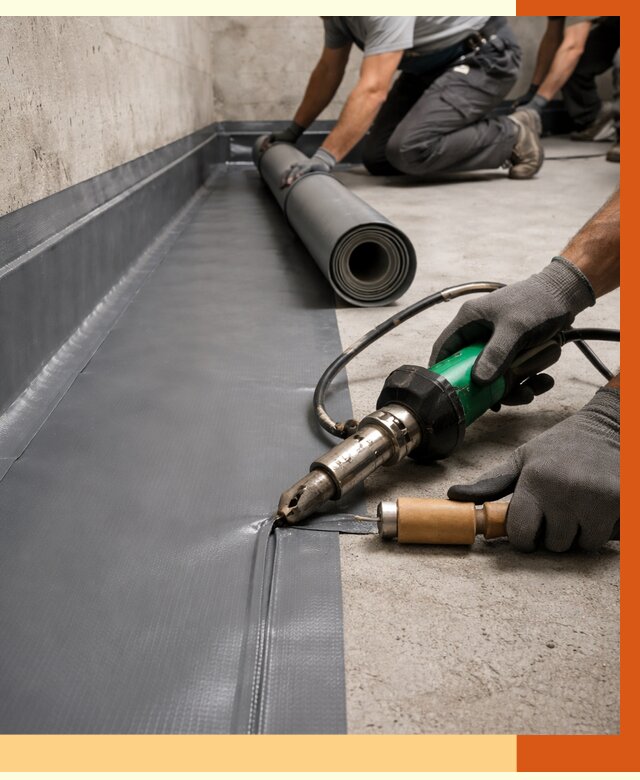 Монтаж гидроизоляционной мембраны в Белогорске от 1015 руб/м2 | ТепломастерБгк