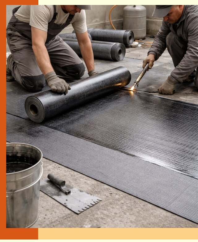 Монтаж гидроизоляционной мембраны в Белогорске для зданий и конструкций